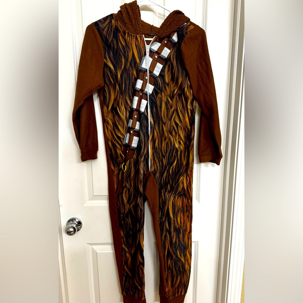 Star Wars Chewbacca kids union suit onesie pajamas size large
